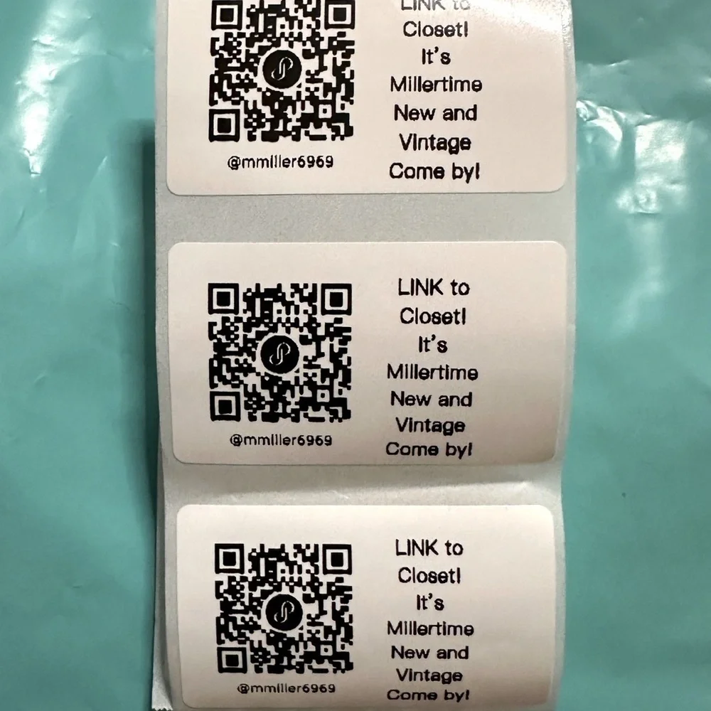 25 QR Personalized Labels